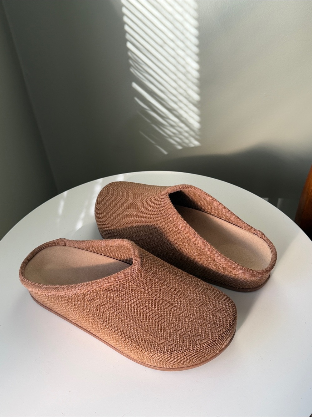 Rothy's The Casual Clog Teak Herringbone pattern Women's 7